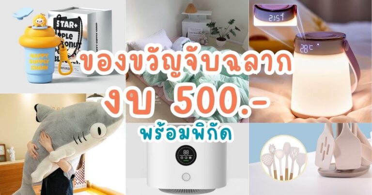 ไอเดีย ของขวัญจับฉลากงบ 500 บาท พร้อมพิกัด Shopee & Lazada